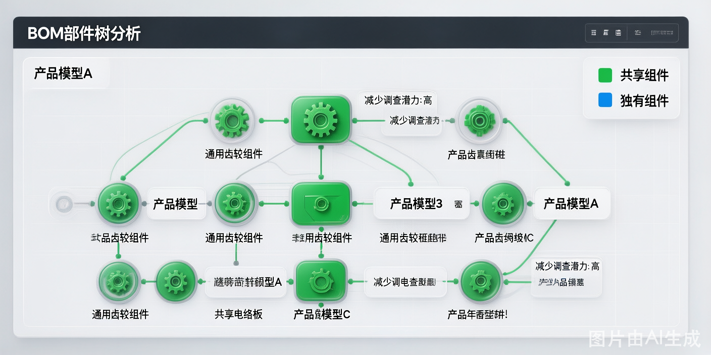 BOM共用部品分析